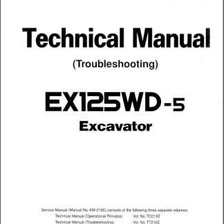 Hitachi EX125WD-5 Excavator Wheel Loader Technical Troubleshooting Service Manual