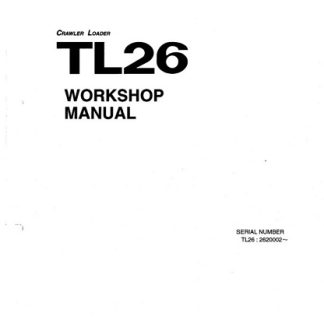 Takeuchi TL26 Crawler Loader Workshop Service Manual