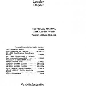 John Deere 724K Loader Repair Technical Manual