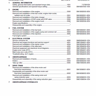 Case CX160B, CX180B Crawler Excavator Service Manual