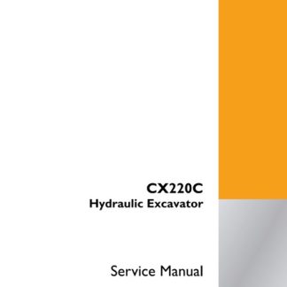 Case CX220C Hydraulic Excavator Service Manual