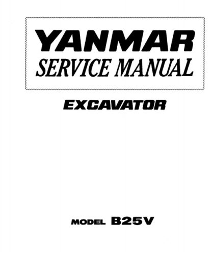 Yanmar B25V Excavator Service Manual