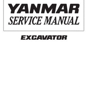 Yanmar SV08-1 Excavator Service Manual