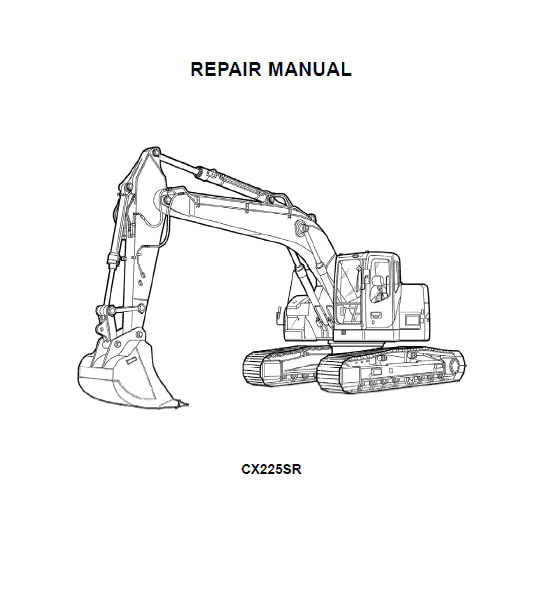 Case CX225SR Crawler Excavator Service Manual