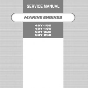 Yanmar Marine Engine 4BY-150, 4BY-180, 6BY-220, 6BY-260 Service Manual