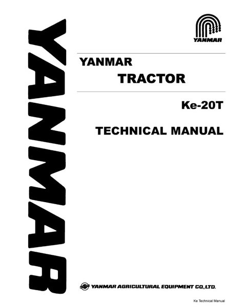 Yanmar KE-20T Tractor Service Manual