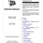 JCB 135 HD, 155 HD Skid Steer Loader Service Manual