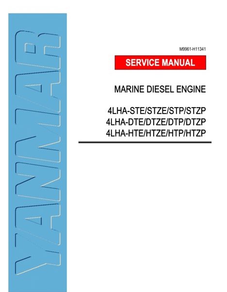 Yanmar 4LHA Series Marine Diesel Engine Service Manual