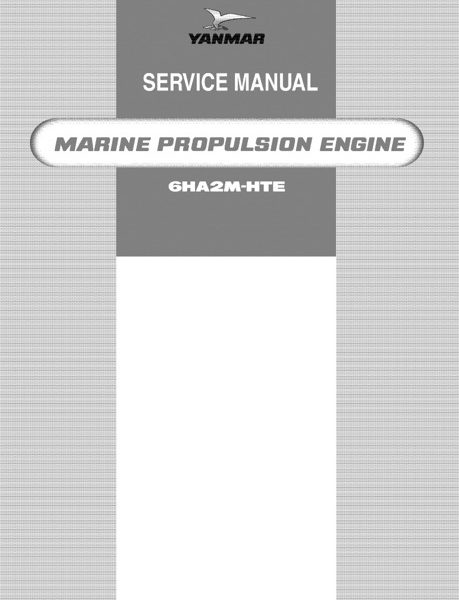 Yanmar Marine Engine 6HA2M-HTE Service Manual pdf