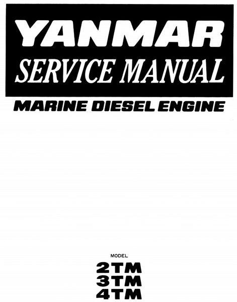 Yanmar Marine Diesel Engine 2TM, 3TM, 4TM Service Manual