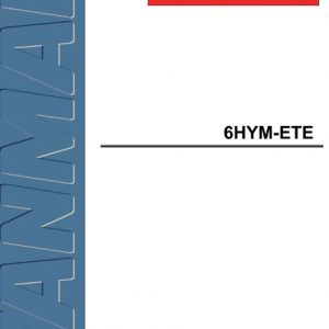 Yanmar Marine Engine 6HYM-ETE Service Manual