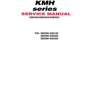 Yanmar Marine Gear KMH40A, KMH50A, KMH50V Service Manual