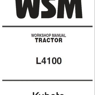 Kubota L4100 Tractor Workshop Manual